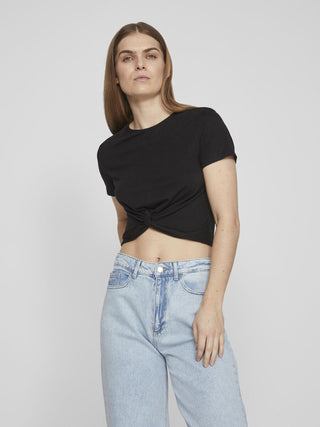 VILA T-SHIRT MOONEY CROP WOMEN 14085169 BLL