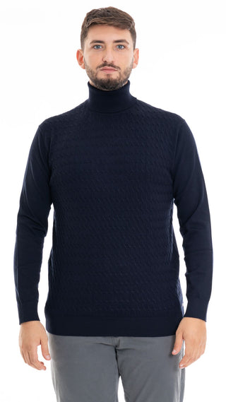 MARKUP MAGLIONE COLLO ALTO UOMO MK790040 BLU