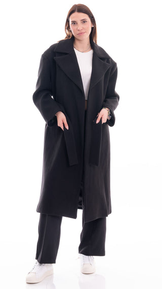 MARKUP CAPPOTTO OVER CON CINTURA REMOVIBILE DONNA MW764627 NER