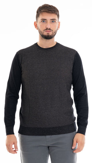 MARKUP MAGLIONE GIROCOLLO IN VISCOSA UOMO MK790123 NER