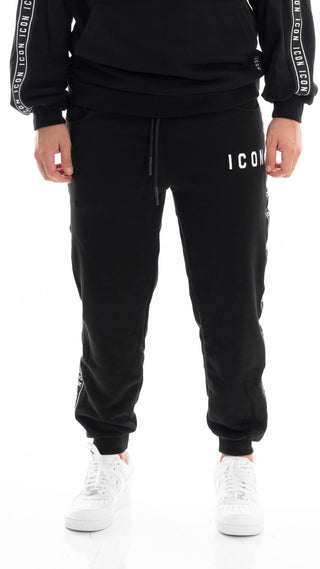 ICON JOGGER CON BANDE LATERALI UOMO IU9210P NER