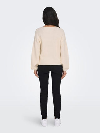 ONLY W SWEATER KATIA LONG SLEEVE LOOSE RIB V-NECK CC KNT 15294086