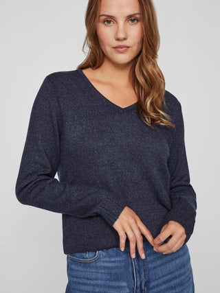 VILA W V-NECK LONG SLEEVES KNIT 14042769