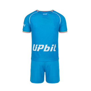 EA7 NAPOLI JUNIOR KIT REPLICA HOME MAGLIA + SHORT W01JR