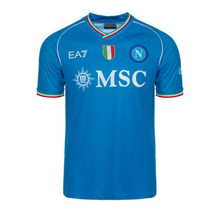 EA7 NAPOLI HOME REPLICA MATCH JERSEY WU01