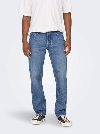 ONLY&SONS M EDGE LOOSE MID. BLUE 4939 JEANS 22024939