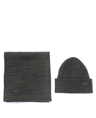 BARBOUR CCRIMDON BEANIE &amp; SCARF MGS0019 OL71