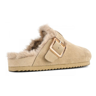 COLORS OF CALIFORNIA W SUEDE FURRY BIO CLOSED TOE FURBIO024 NTAN