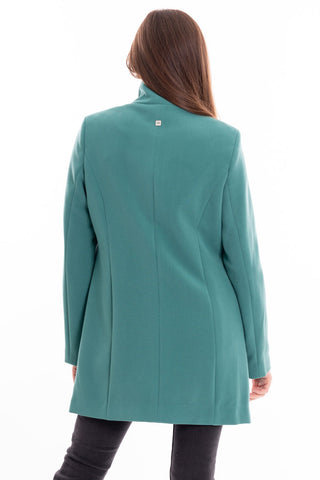 MARKUP W DOUBLE CREPE MIDI COAT WITH LONG SLEEVES MW24603