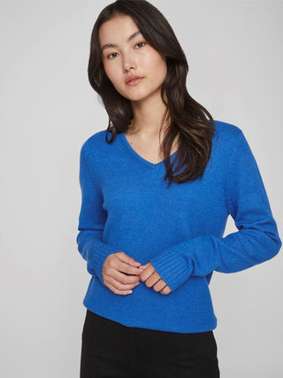 VILA W V-NECK LONG SLEEVES KNIT 14042769