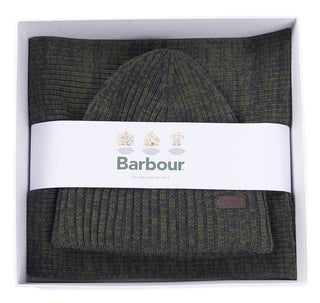 BARBOUR CCRIMDON BEANIE &amp; SCARF MGS0019 OL71