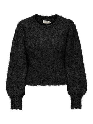 ONLY W FANTASTIC PULLOVER LONG SLEEVES GLITTER O-NECK KNIT 15301533