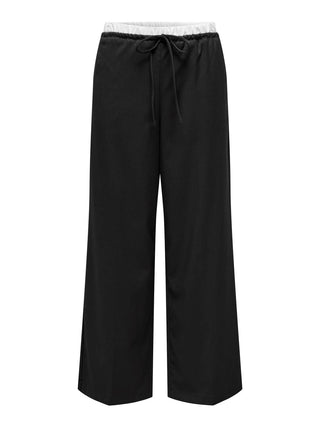 ONLY WOMEN'S TILLE LIFE SOLID BOX PANTS 15338509 BLK