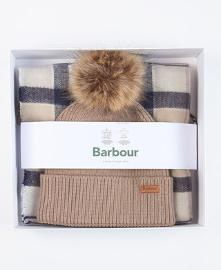 BARBOUR DOVER BEANIE & HAILES SCARF LGS0054 BE71