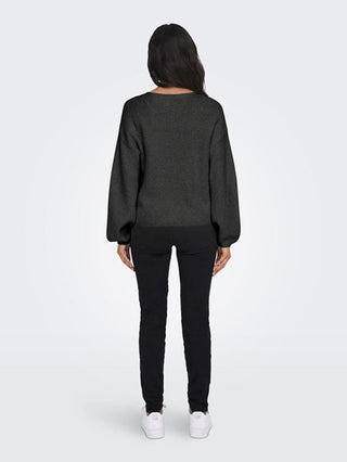 ONLY W SWEATER KATIA LONG SLEEVE LOOSE RIB V-NECK CC KNT 15294086