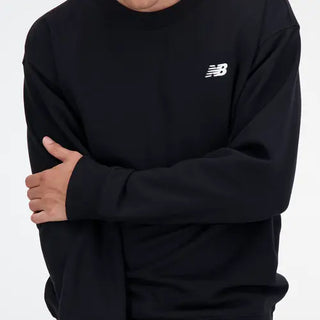 NEW BALANCE MEN'S SMALL FRENCH LOGO SWEATSHIRT MT41507BK