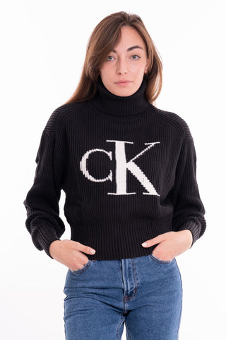 CALVIN KLEIN JEANS W BLOWN UP CK LOOSE SWEATER J221960