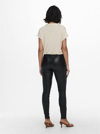 ONLY W JESSIE FAUX LEATHER LEGGINGS 15231825