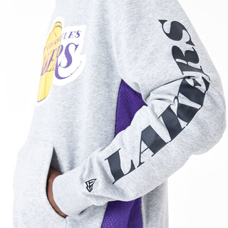 NEW ERA MEN'S NBA MESH PANEL SWEATSHIRT LOS ANGELES LAKERS 60435495 030