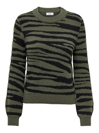 JACQUELINE DE YONG W ANIMAL LONG SLEVES PULLOVER KNT 15292890