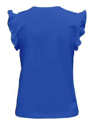 ONLY W MAY LIFE S/S FRILL V-NECK TOP 15252469