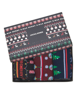 JACK&amp;JONES M JINGLE SOCKS GIFTBOX 12222807