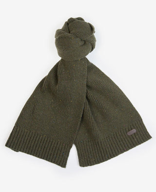 BARBOUR CARLTON FLECK BEANIE &amp; SCARF FW23 MGS0047 OL31