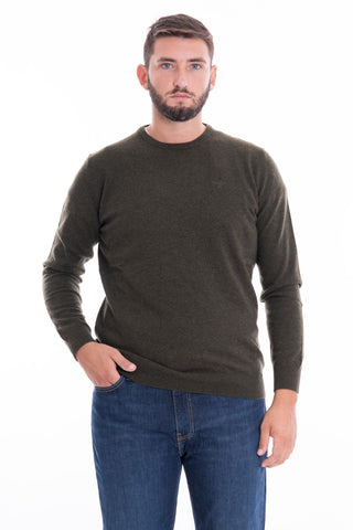 BARBOUR ESSENTIAL L/WOOL CREW NECK MKN0345 GN71