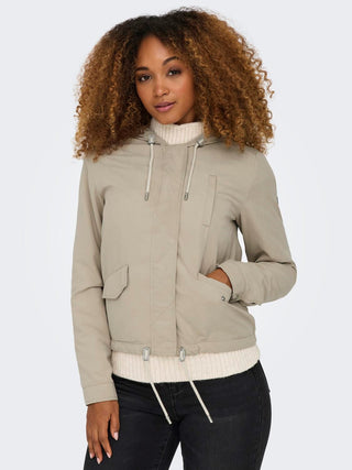 ONLY WOMEN'S SKYLAR HOOD SPRING JACKET 15218613 WHP