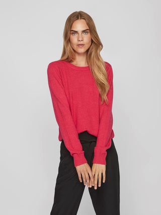 VILA W O-NECK LONG SLEEVES KNIT 14054177