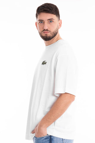 LACOSTE MEN'S LOOSE FIT T-SHIRT WITH LARGE CROCODILE TH0062 001