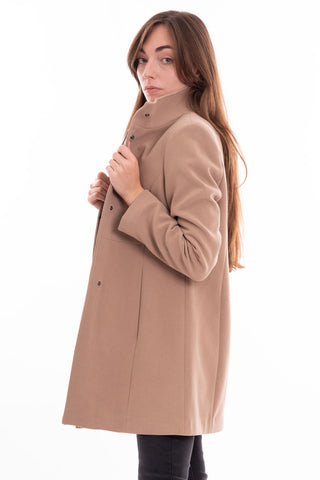 MARKUP W DOUBLE CREPE MIDI COAT WITH LONG SLEEVES MW24603