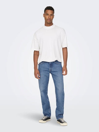 ONLY&amp;SONS M EDGE LOOSE MID. BLUE 4939 JEANS 22024939