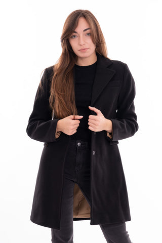 MARKUP W REVERSE NECK CLOTH COAT MW24601