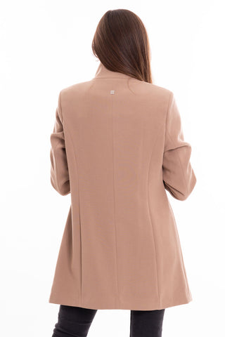 MARKUP W DOUBLE CREPE MIDI COAT WITH LONG SLEEVES MW24603